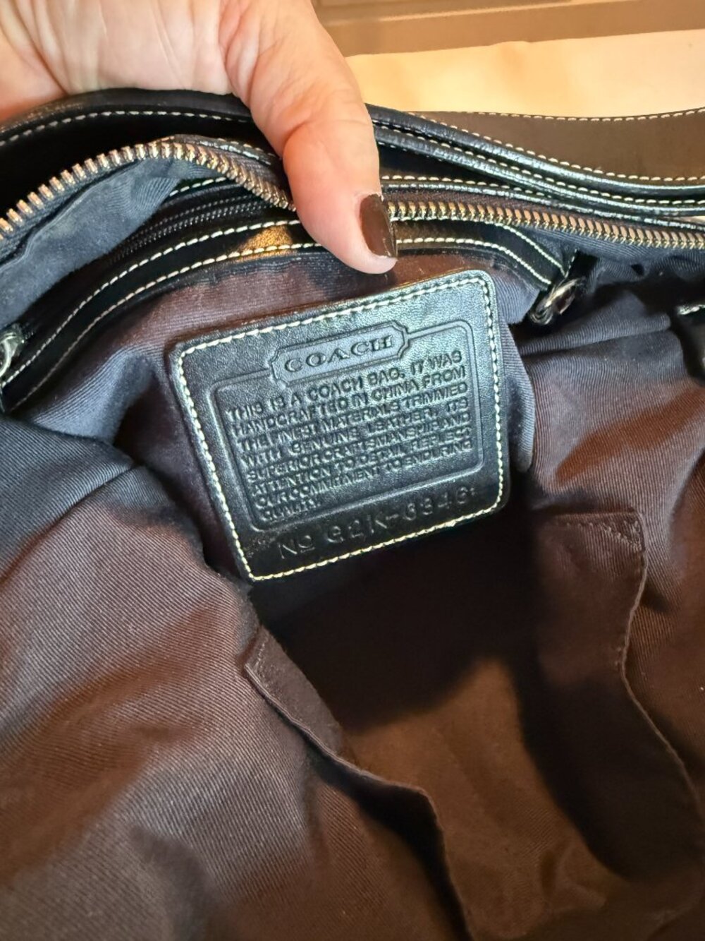 Vintage Y2K Coach Signature Hobo Shoulder Bag – Style 6828 - Picture 3 of 11